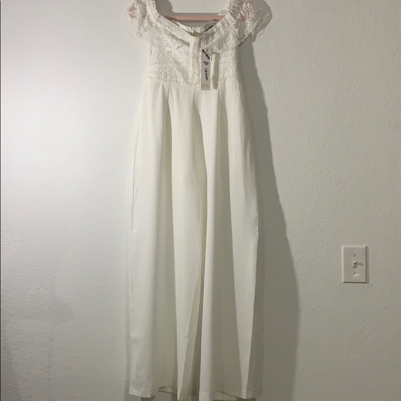 Morning Mist White Jumpsuit NWT - Picture 8 of 8